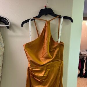Azazie Butterscotch Bridesmaid Dress